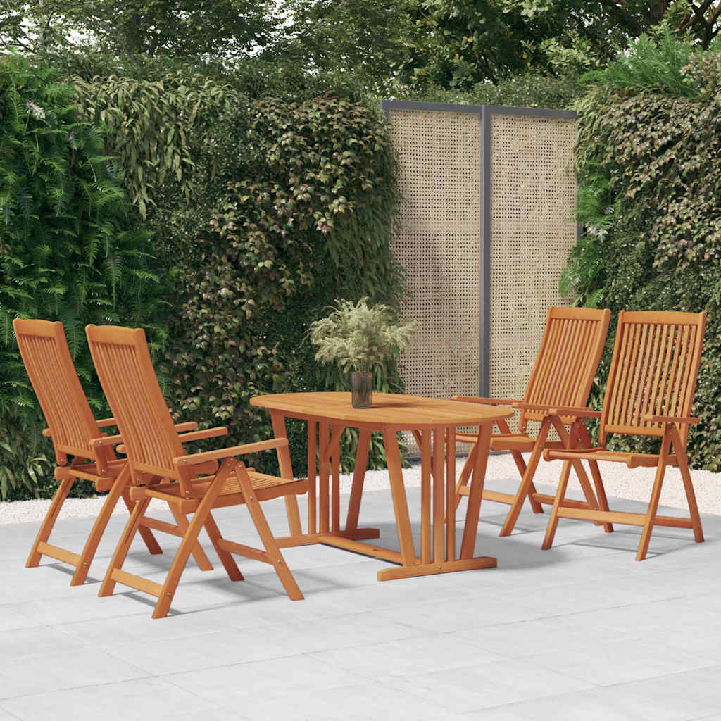 Folding Chairs Solid Wood Eucalyptus 4