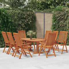 Folding Chairs Solid Wood Eucalyptus 8