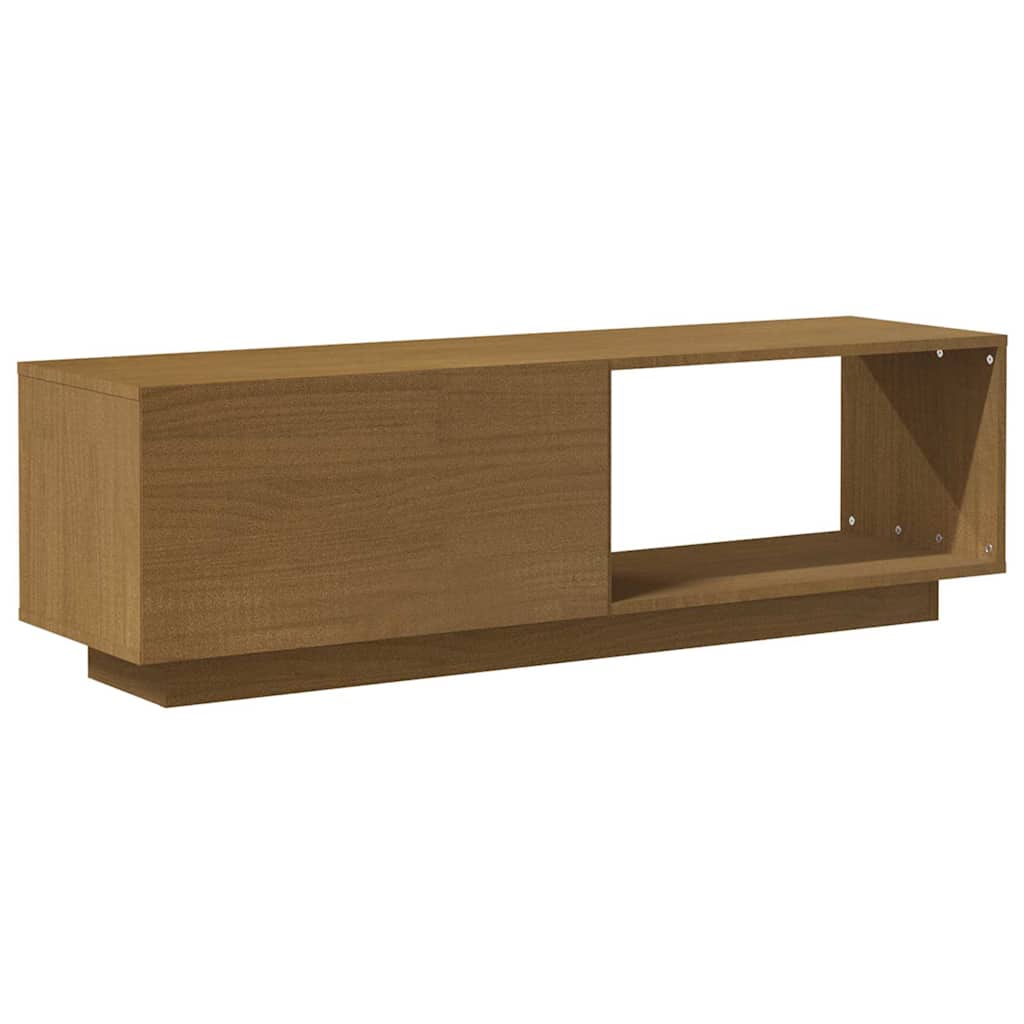vidaXL TV Cabinet | Honey Brown | Solid Pinewood | Standard | TV Cabinet 6