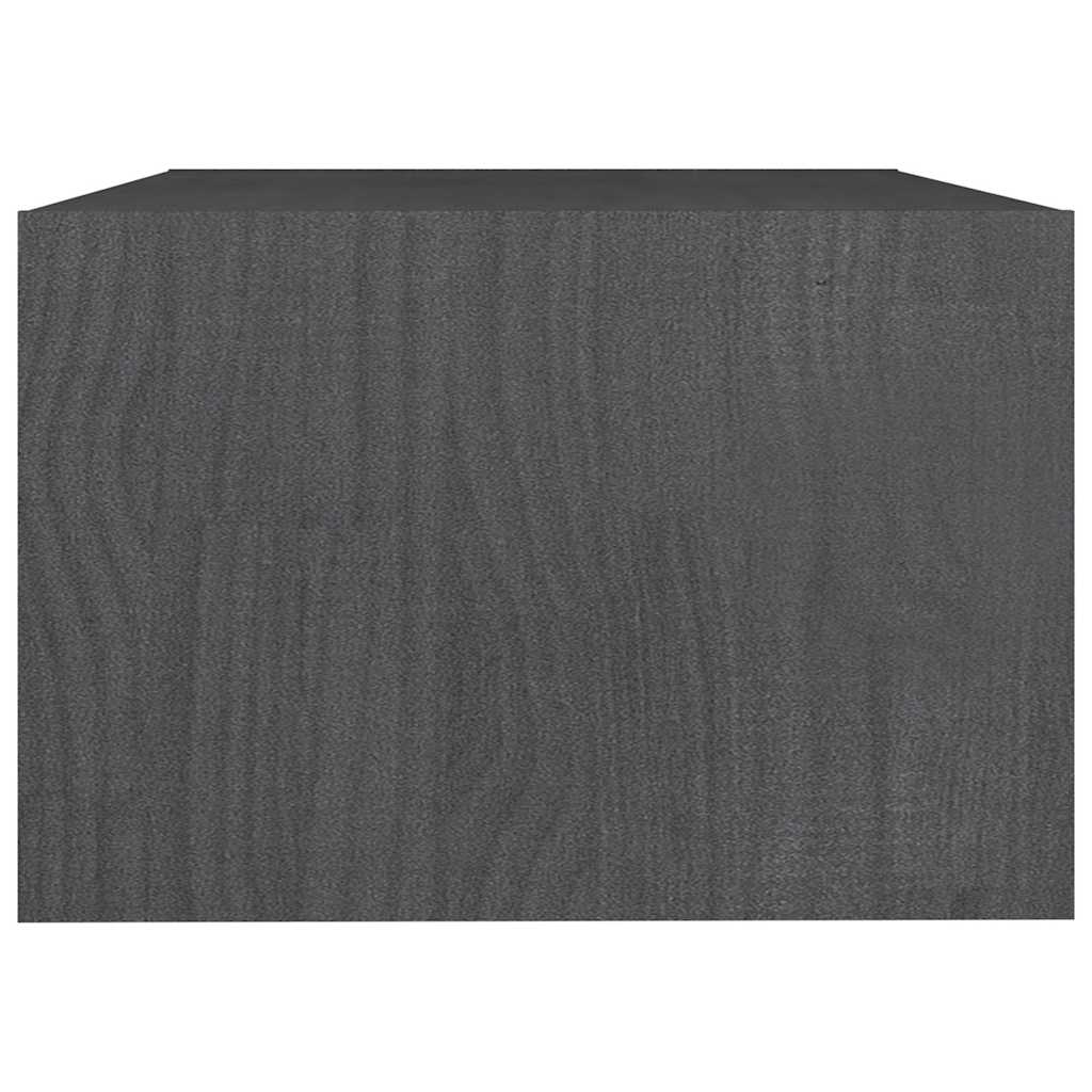 vidaXL Coffee Table | Grey | Solid Pinewood | Medium | Coffee Table 6