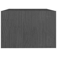 vidaXL Coffee Table | Grey | Solid Pinewood | Medium | Coffee Table 6