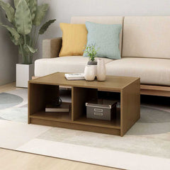 vidaXL Coffee Table | Honey Brown | Solid Pine Wood | Medium | Coffee Table 3
