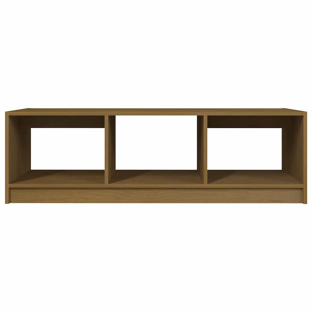 vidaXL Coffee Table | Honey Brown | Solid Pinewood | Storage | Coffee Table 5