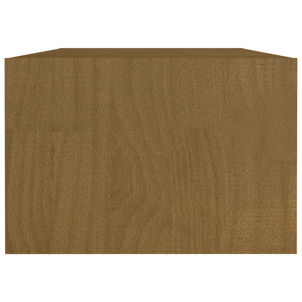 vidaXL Coffee Table | Honey Brown | Solid Pinewood | Storage | Coffee Table 6