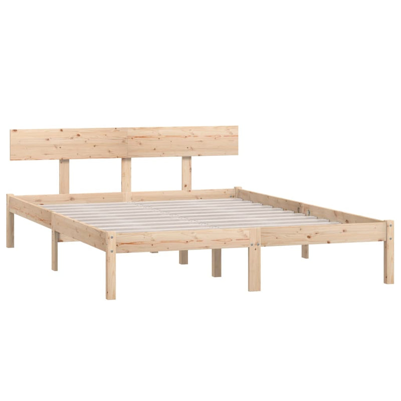 Bed Frame Solid Wood Pine 120x200 cm