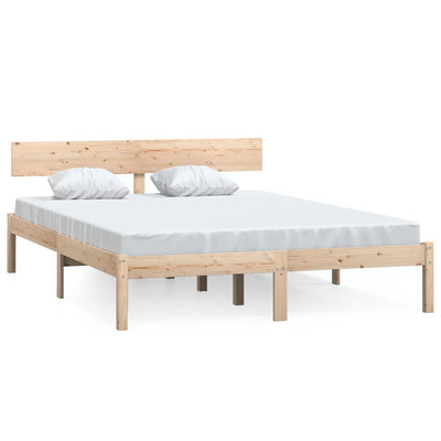 Bed Frame Solid Wood Pine 160x200 cm