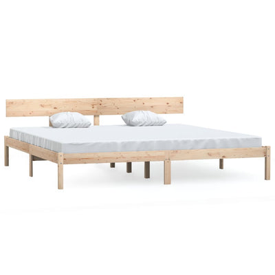 Bed Frame Solid Wood Pine 200x200 cm