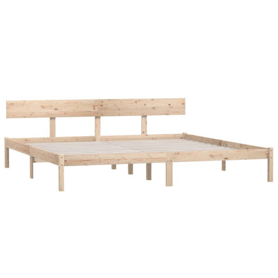 Bed Frame Solid Wood Pine 200x200 cm