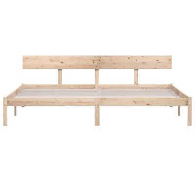 Bed Frame Solid Wood Pine 200x200 cm