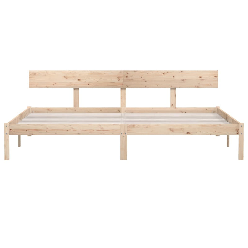 Bed Frame Solid Wood Pine 200x200 cm