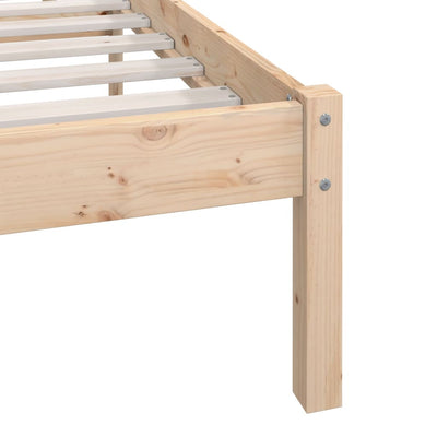 Bed Frame Solid Wood Pine 200x200 cm