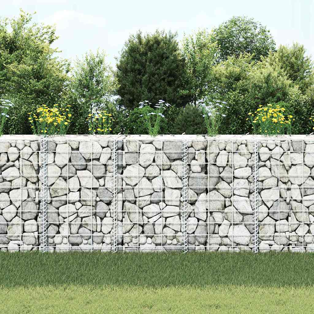 vidaXL Gabion Raised Beds 3 pcs 30x30x50 cm Iron 3