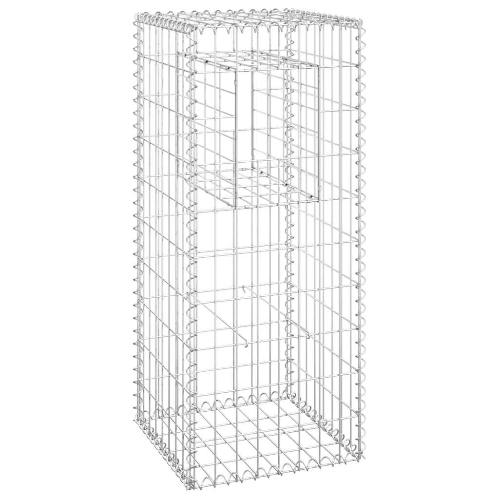 vidaXL Gabion Basket Post 40x40x100 cm Iron 2