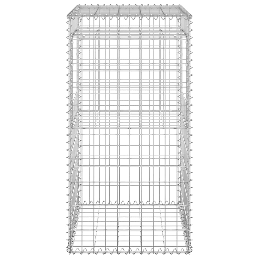 vidaXL Gabion Basket Posts 2 pcs 50x50x100 cm Iron 5