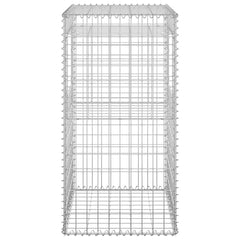 vidaXL Gabion Basket Posts 2 pcs 50x50x100 cm Iron 5