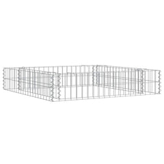 vidaXL Gabion Raised Bed | Silver | Galvanised steel | 100x100x20 cm 1