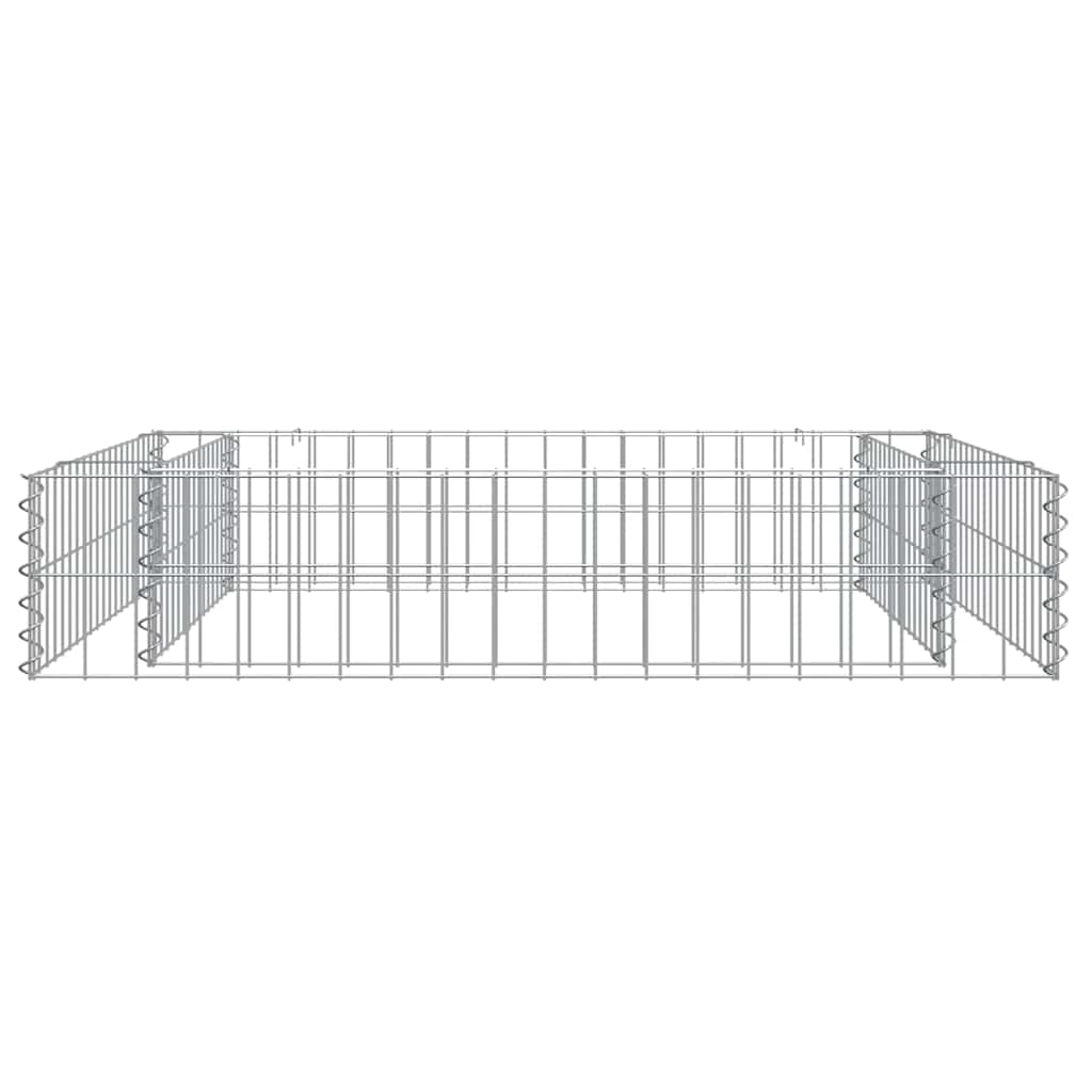 vidaXL Gabion Raised Bed | Silver | Galvanised steel | 100x100x20 cm 6