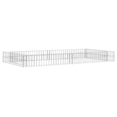 vidaXL Gabion Raised Bed | Silver | Galvanised steel | Large | Heavy Duty 1