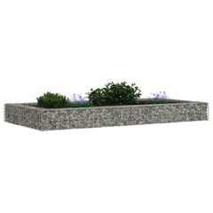 vidaXL Gabion Raised Bed | Silver | Galvanised steel | Large | Heavy Duty 4