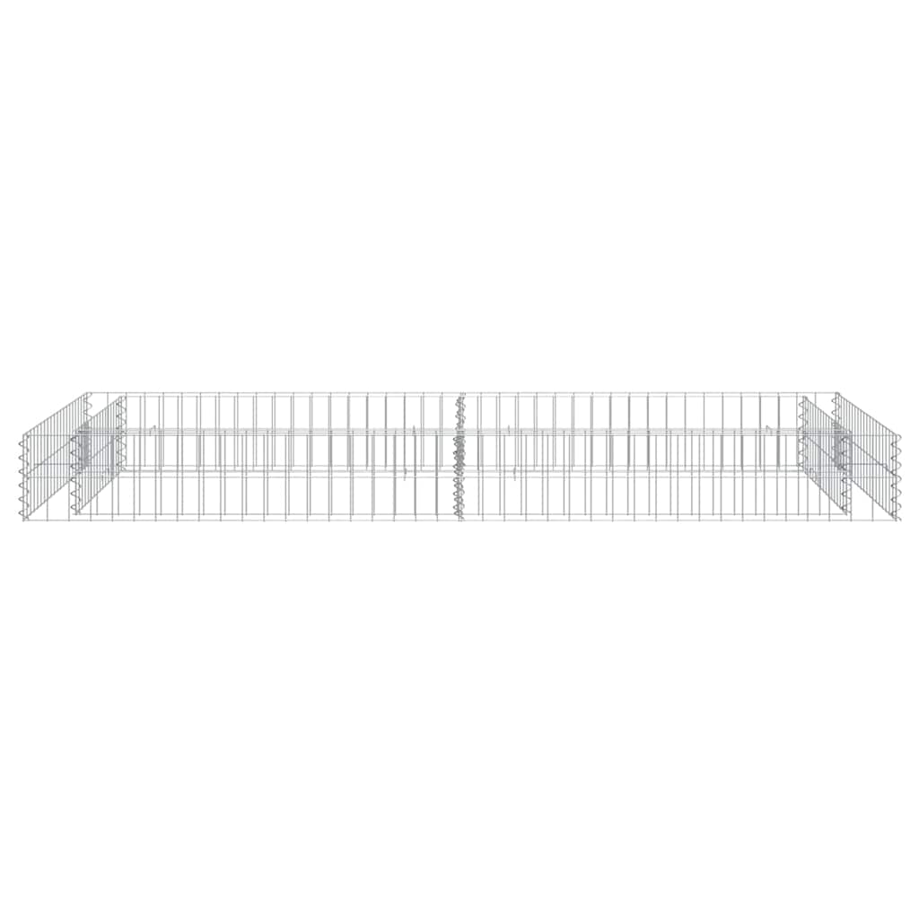 vidaXL Gabion Raised Bed | Silver | Galvanised steel | Large | Heavy Duty 5