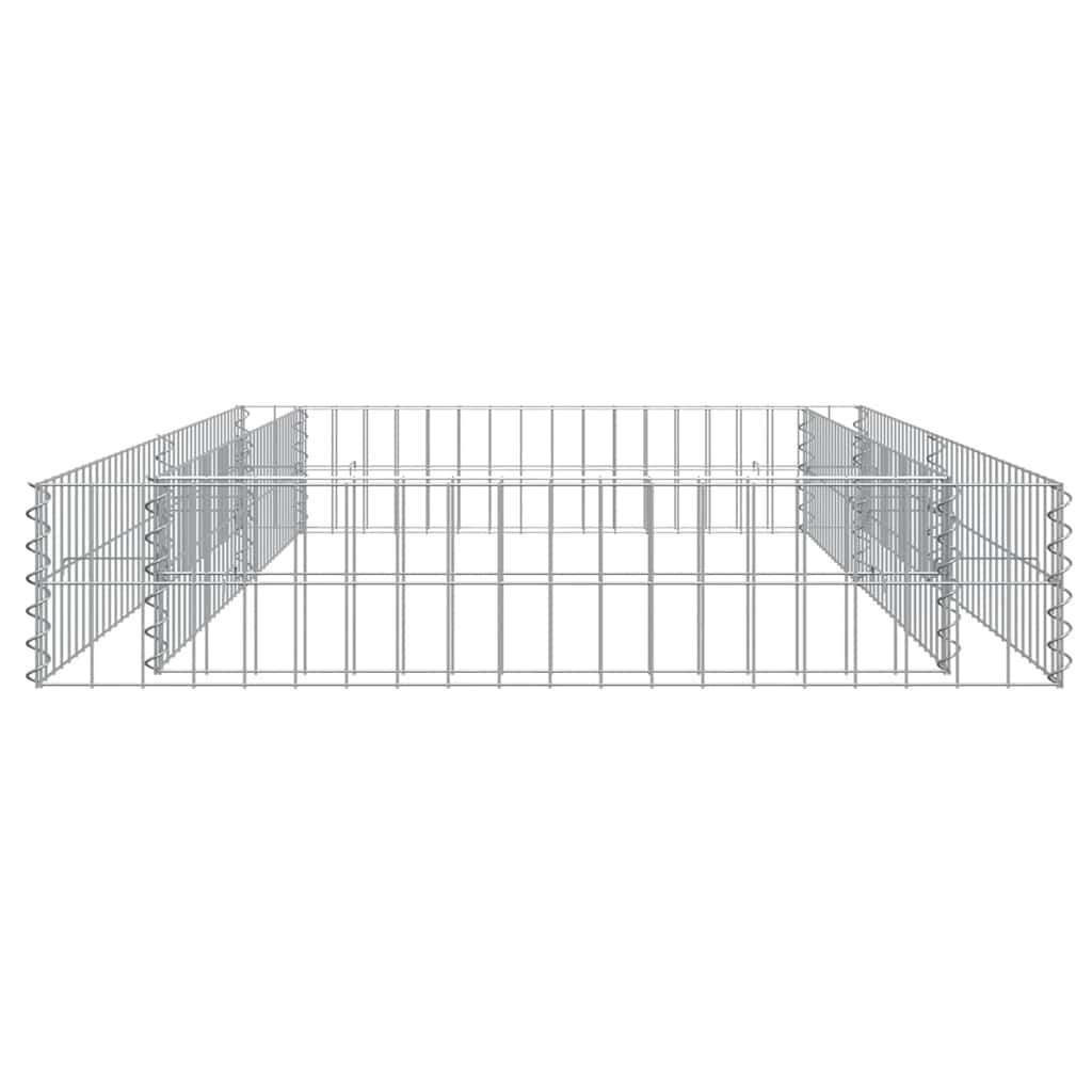 vidaXL Gabion Raised Bed | Silver | Galvanised steel | Large | Heavy Duty 6