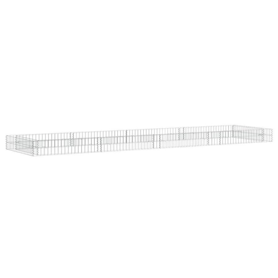 vidaXL Gabion Raised Bed | Silver | Galvanised Steel | Large 1