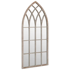 vidaXL Garden Mirror | Sand | Iron, Glass | Medium | Decorative Inlays 2