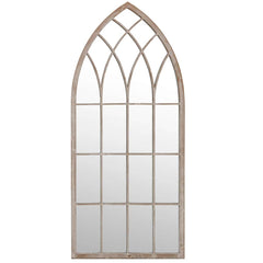 vidaXL Garden Mirror | Sand | Iron, Glass | Medium | Decorative Inlays 3