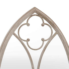 Garden Mirror Iron for Outdoor Use Sand 100 cm 45 cm