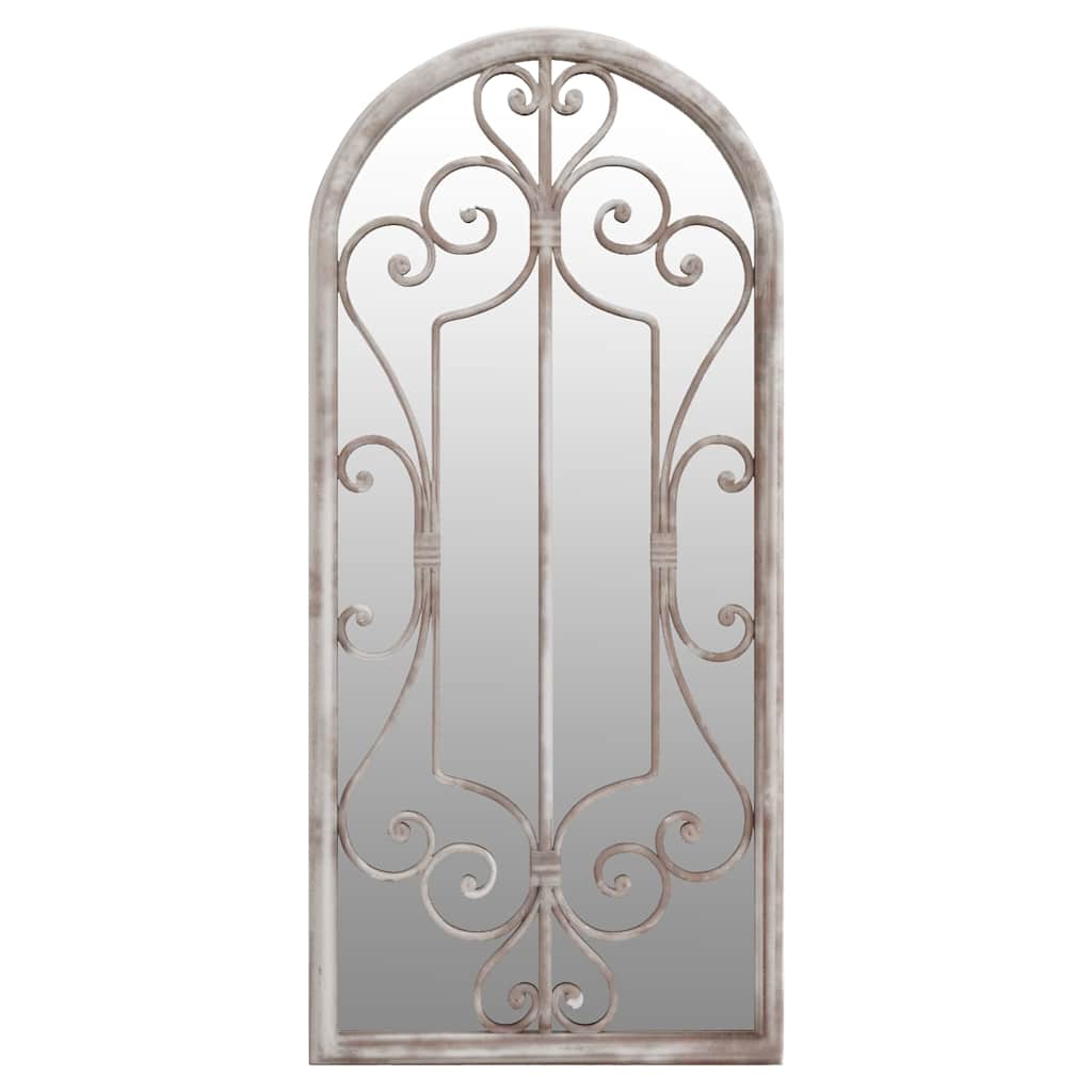 Garden Mirror Iron for Outdoor Use Sand 100 cm 45 cm