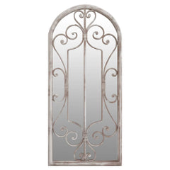 Garden Mirror Iron for Outdoor Use Sand 100 cm 45 cm