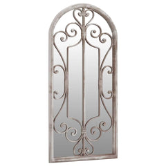 Garden Mirror Iron for Outdoor Use Sand 100 cm 45 cm