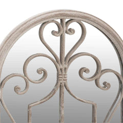 Garden Mirror Iron for Outdoor Use Sand 100 cm 45 cm