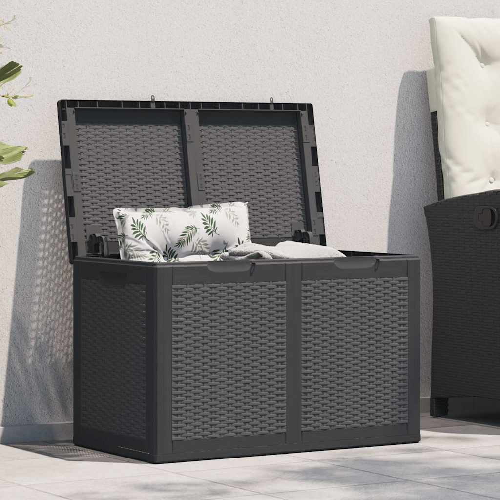 vidaXL Garden Storage Box PP Rattan