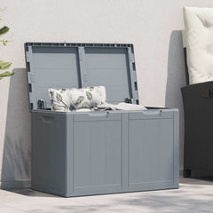 vidaXL Storage Box | Grey | Polypropylene | Large | Storage | Garden Storage Box 1