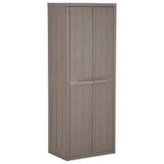 vidaXL Garden Cabinet | Brown | 100% Polypropylene | 65 x 45 x 172 cm 1