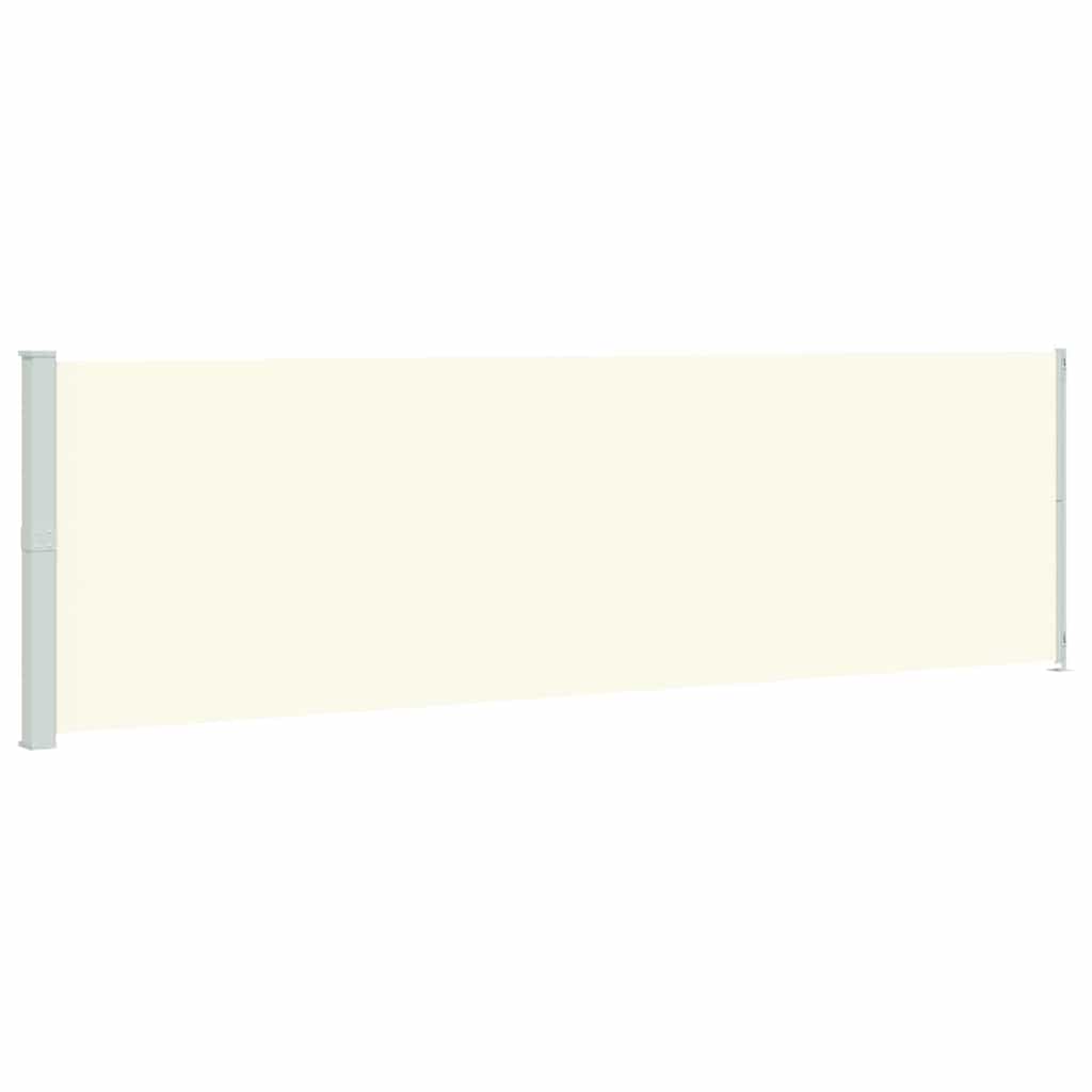 vidaXL Patio Retractable Side Awning 180x614 cm Cream 2