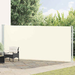 vidaXL Patio Retractable Side Awning 180x614 cm Cream 1