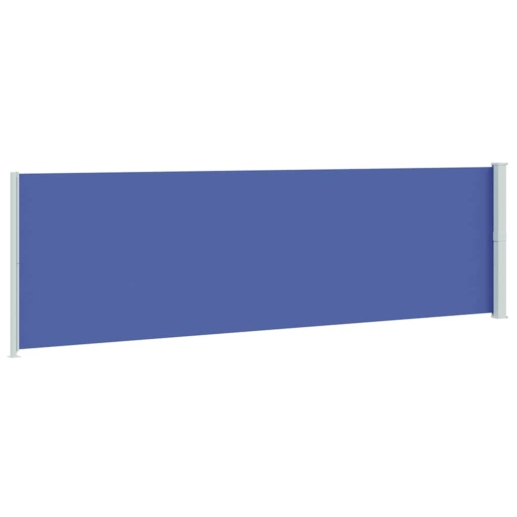 vidaXL Patio Retractable Side Awning 180x600 cm Blue 6