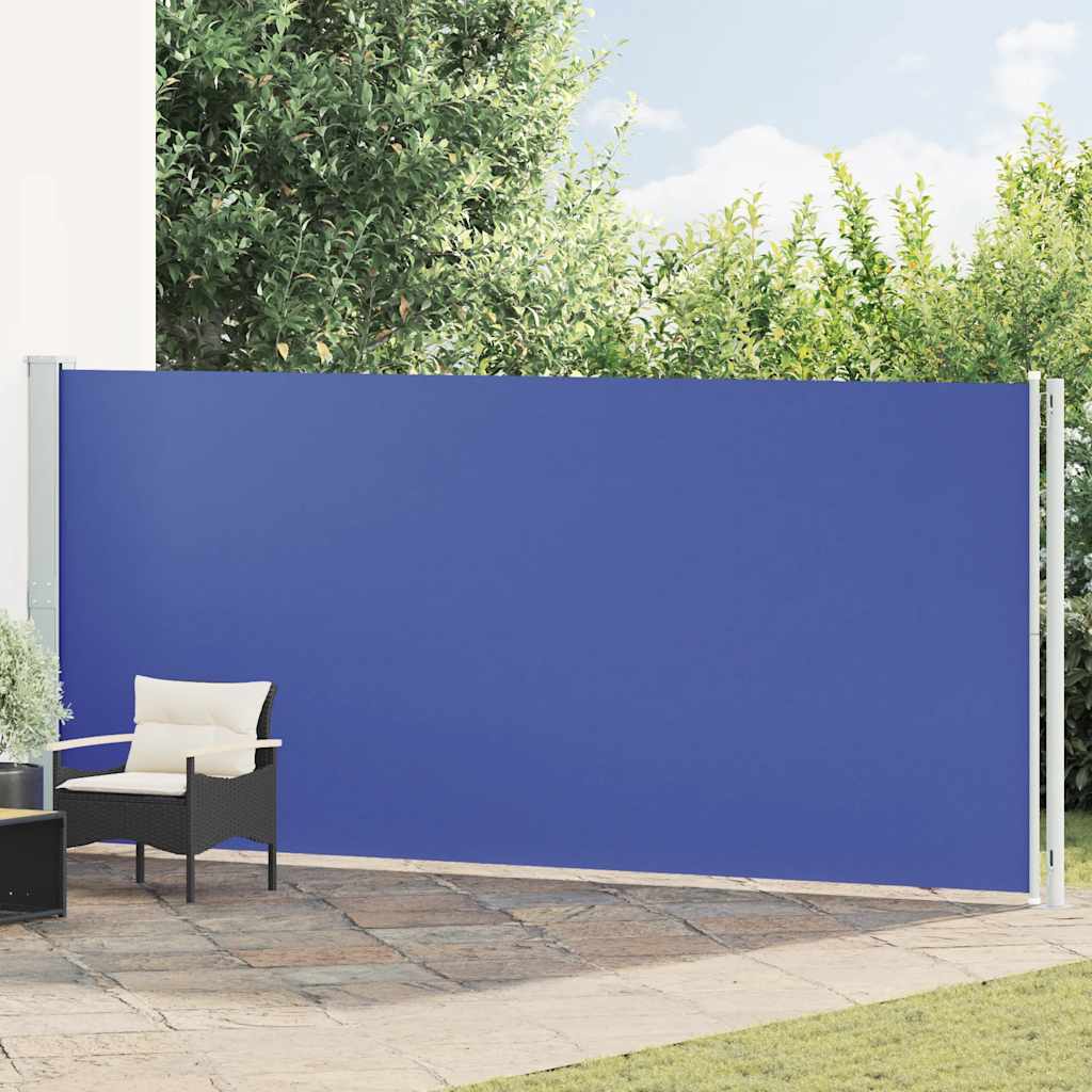 vidaXL Patio Retractable Side Awning 180x600 cm Blue 1