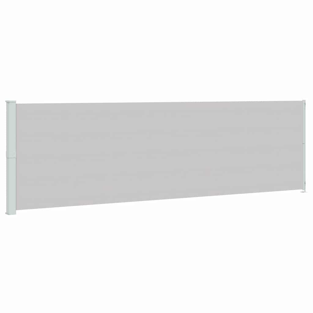 vidaXL Patio Retractable Side Awning 180x614 cm Grey 2