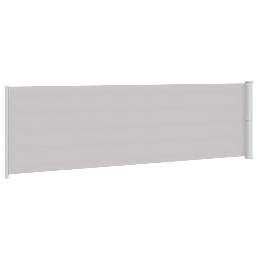 vidaXL Patio Retractable Side Awning 180x614 cm Grey 6