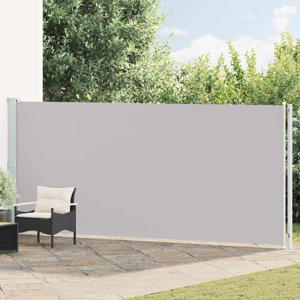 vidaXL Patio Retractable Side Awning 180x614 cm Grey 1