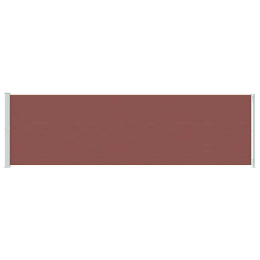 vidaXL Patio Retractable Side Awning 180x600 cm Brown 4