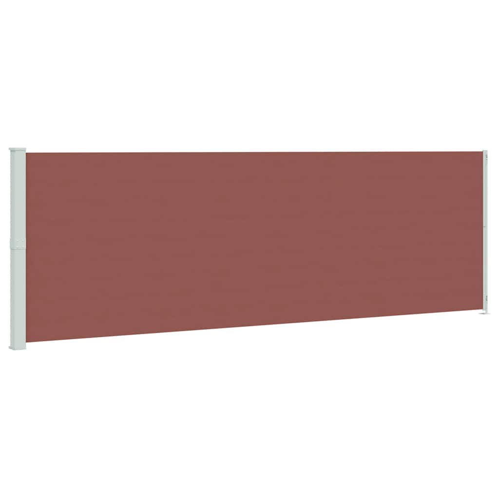 vidaXL Patio Retractable Side Awning 200x614 cm Brown 2