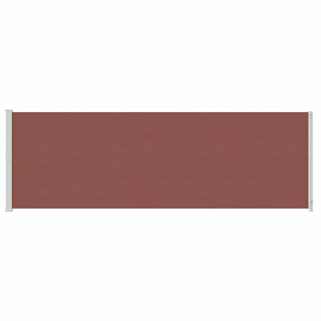 vidaXL Patio Retractable Side Awning 200x614 cm Brown 4