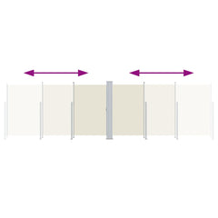 vidaXL Side Awning | Cream | Polyester with PU coating, steel, aluminium 3