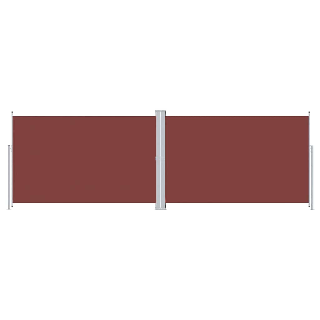 vidaXL Side Awning | Brown | Polyester, Steel, Aluminium | 200 x 600 cm 2