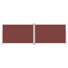 vidaXL Retractable Side Awning Brown 220x600 cm 2