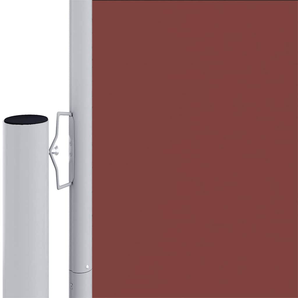 vidaXL Retractable Side Awning Brown 220x600 cm 4